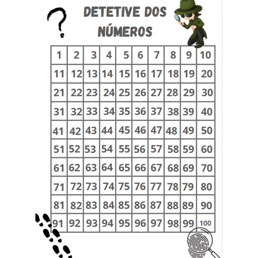 JOGO - DETETIVE DOS NÚMEROS