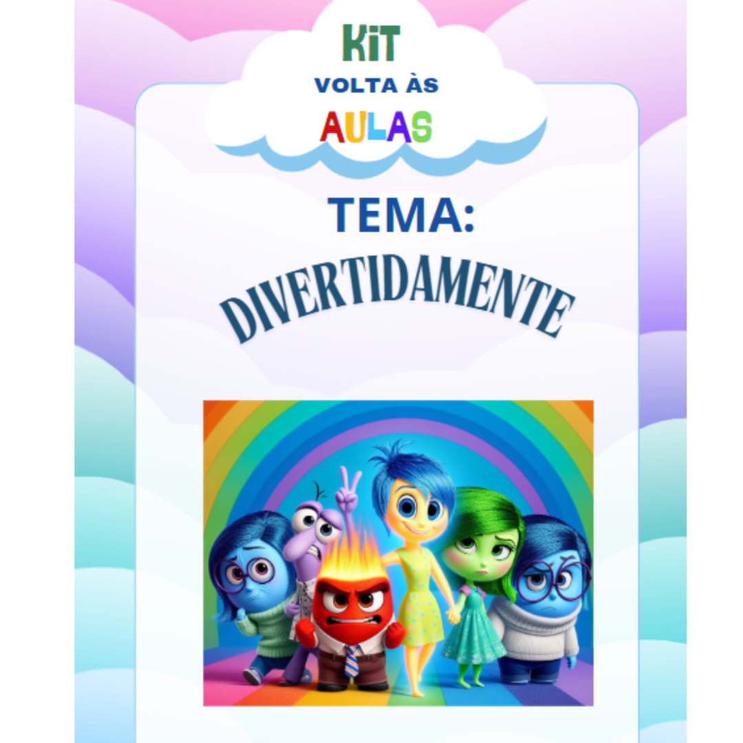 kit volta às aulas 2025 - Divertidamente